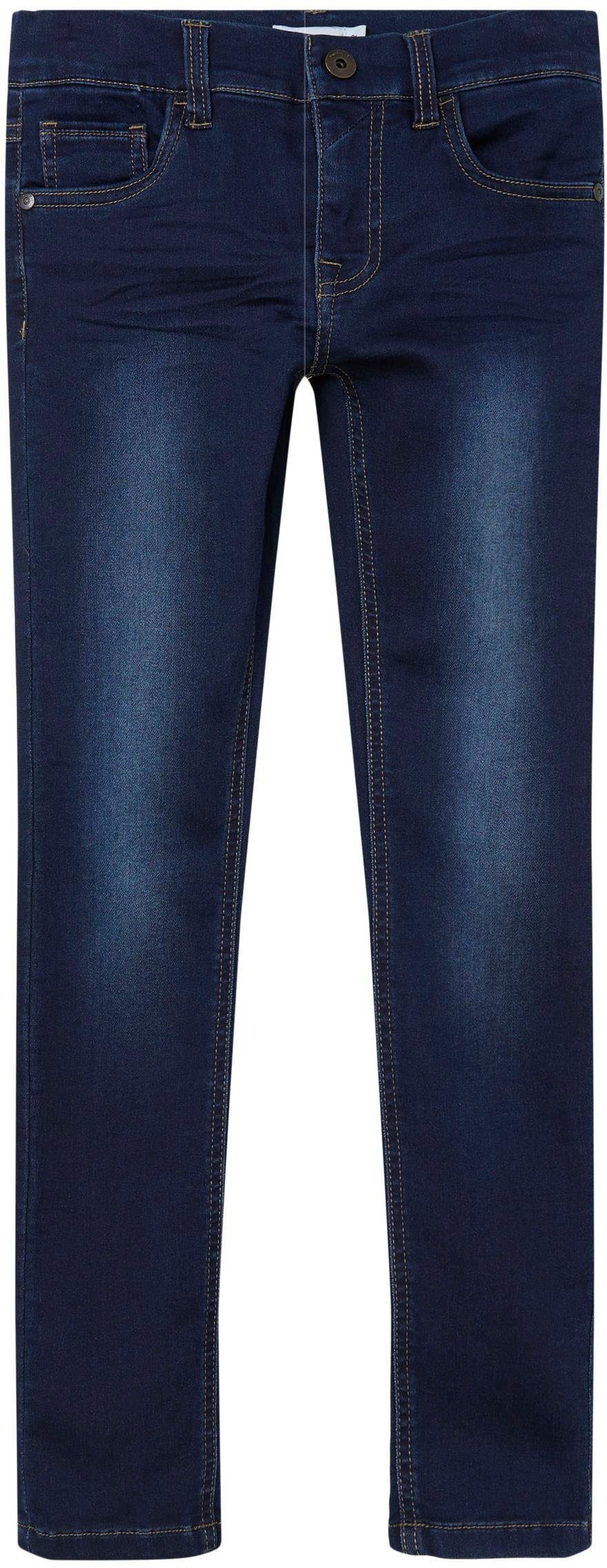 Name It Stretch-Jeans NKMTHEO DNMTHAYER COR1 SWE PANT, Mit verstellbarem  Gummizug im Bund | 