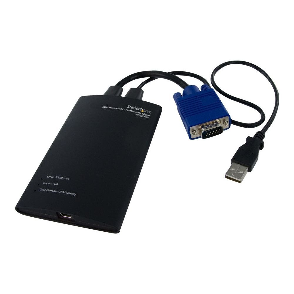 Startech.com - KVM-Switch - schwarz Audio-Adapter 3,5-mm-Klinke