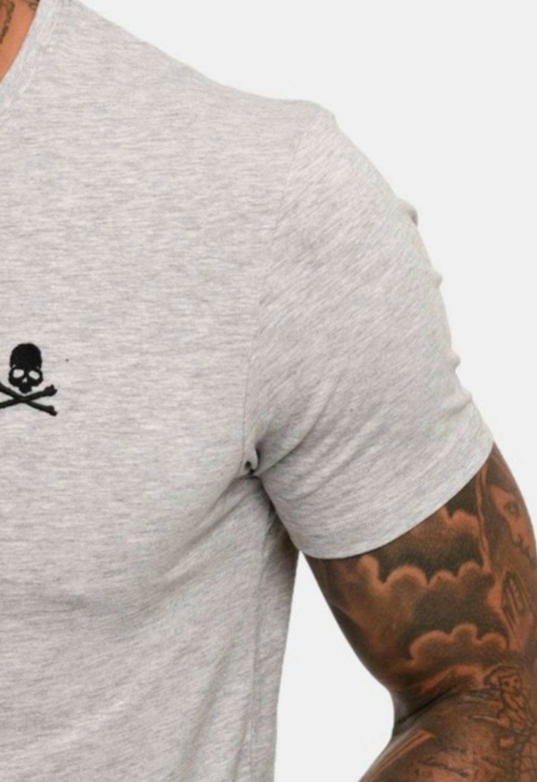 PHILIPP PLEIN T-Shirt Herren Slim FIt Totenkopf-Logo Shirt verpackt in einer box mit Python-Optik-Druck