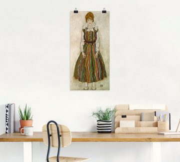 Artland Kunstdruck Edith Schiele. 1915., Frau (1 St), als Alubild, Leinwandbild, Wandaufkleber oder Poster in versch. Größen