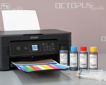 OCTOPUS Fluids Druckertinte, Ink comp. f. Epson 603, Expression Home XP-2100, 3100, Nachfülltinte (für Epson, 1x 100 ml)