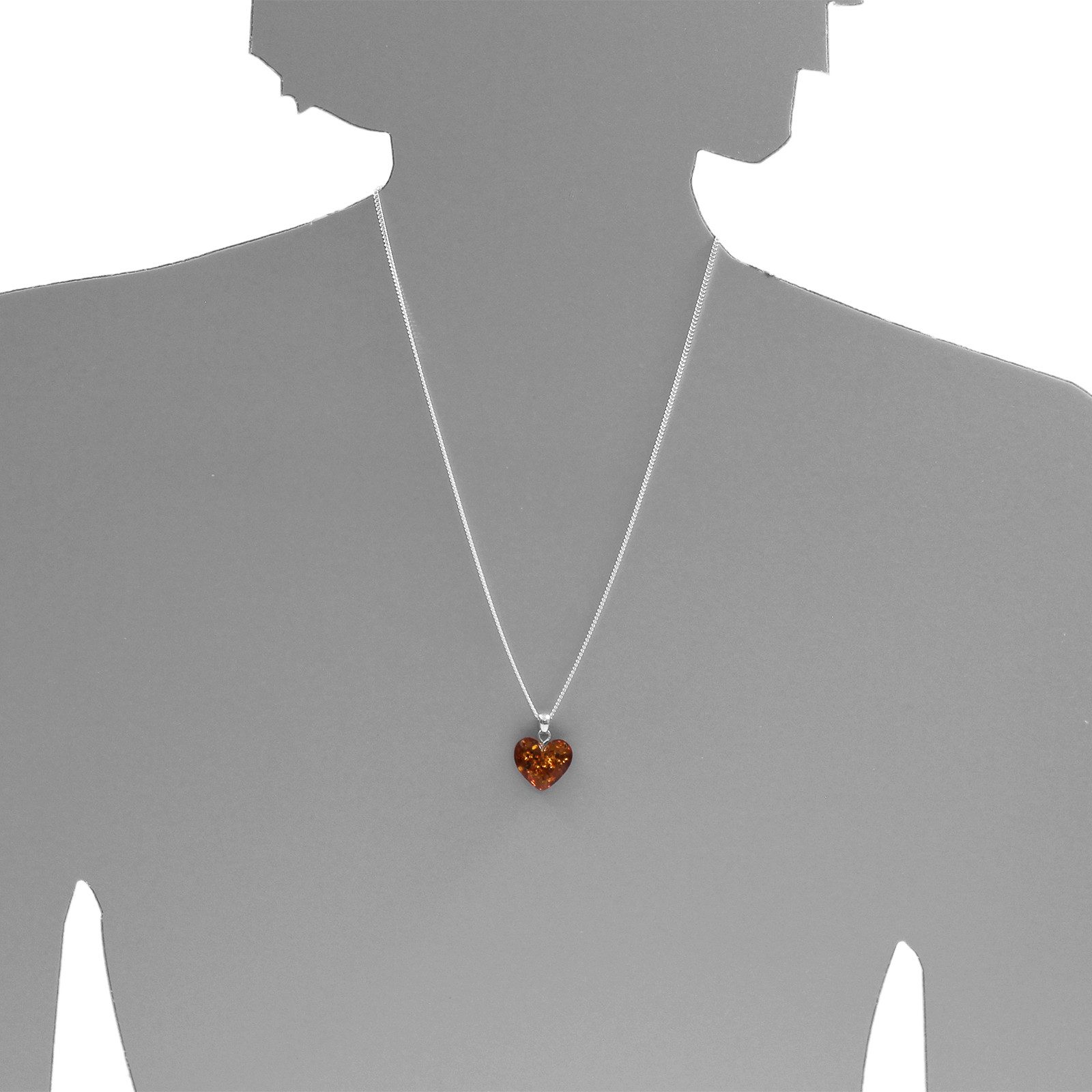 OSTSEE-SCHMUCK Kettenanhänger Ostsee-Schmuck Anhänger Herz - 15mm Anhänger günstig online kaufen