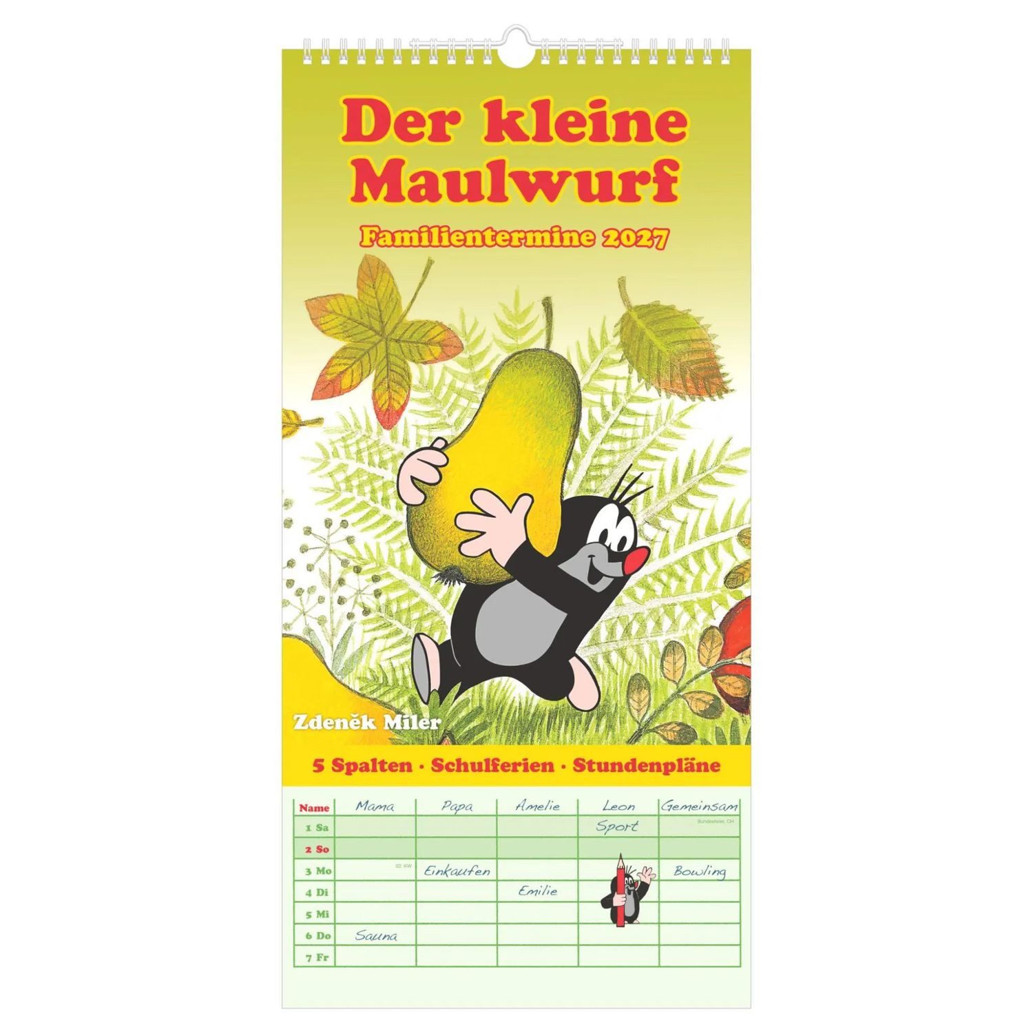Wandkalender Der kleine Maulwurf 2027