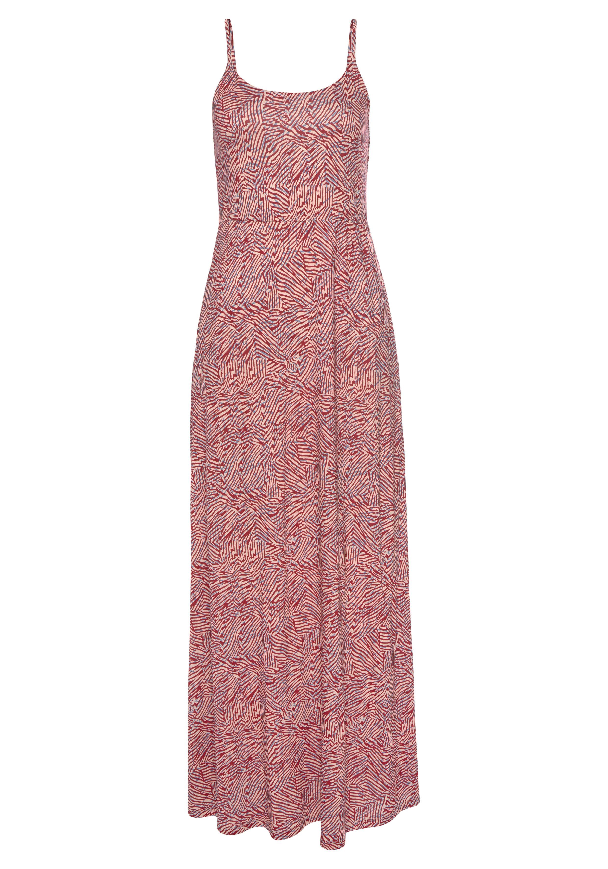 Vivance Maxikleid mit grafischem Alloverdruck und Taschen, Sommerkleid, Str günstig online kaufen