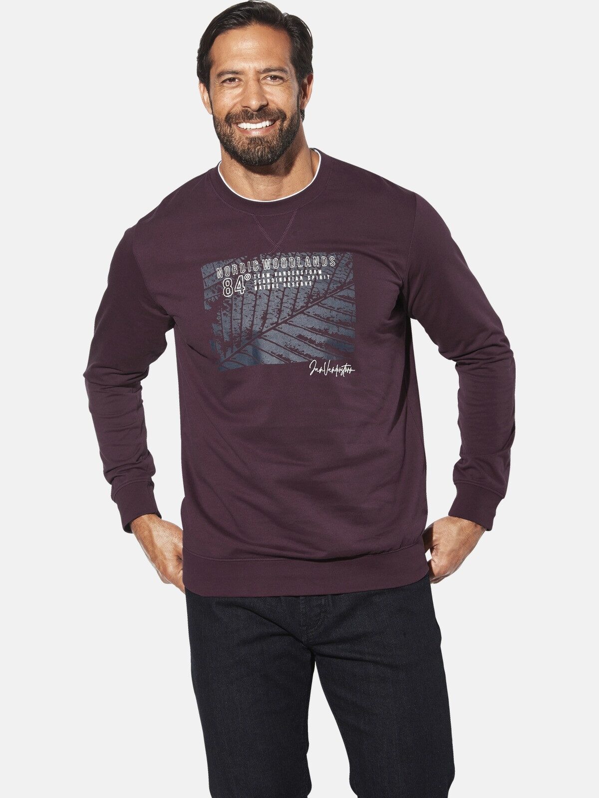 Jan Vanderstorm Sweatshirt LINDSKOV mit nordischem günstig online kaufen