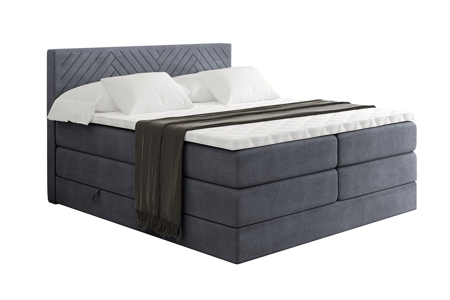 ALTDECOR Boxspringbett VEXA KING (Multipocket-Matratze H4, günstig online kaufen