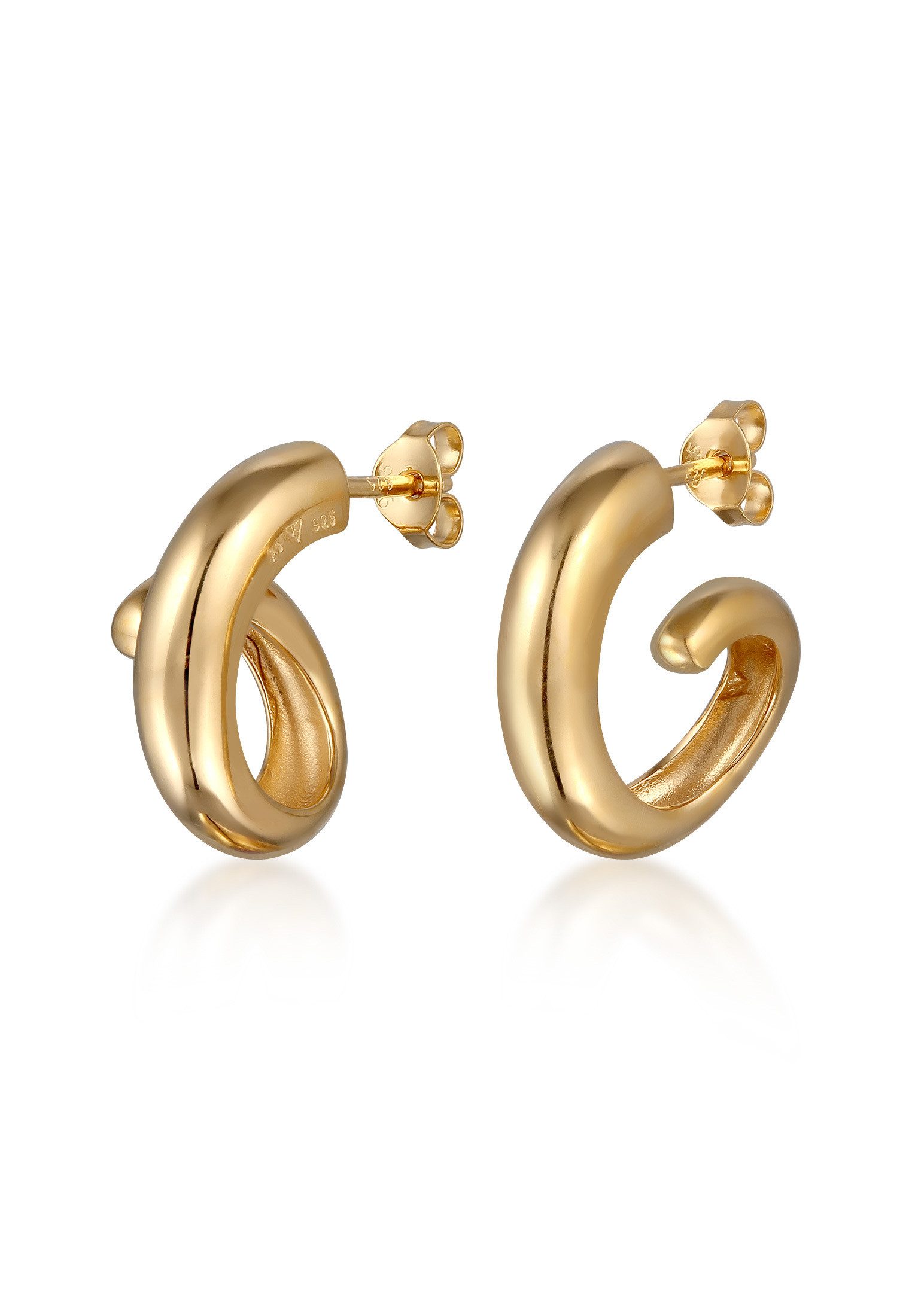 Elli Paar Ohrstecker Spirale Design 925 Sterling Silber