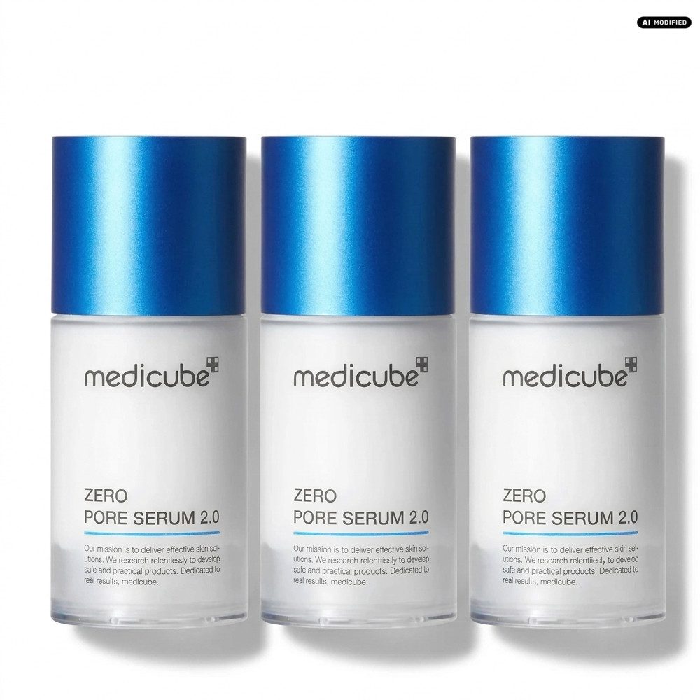 Medicube Gesichtsserum Medicube Zero Pore Serum 2.0 3er Set, 1-tlg., Vorteilspack für die tägliche Porenpflege