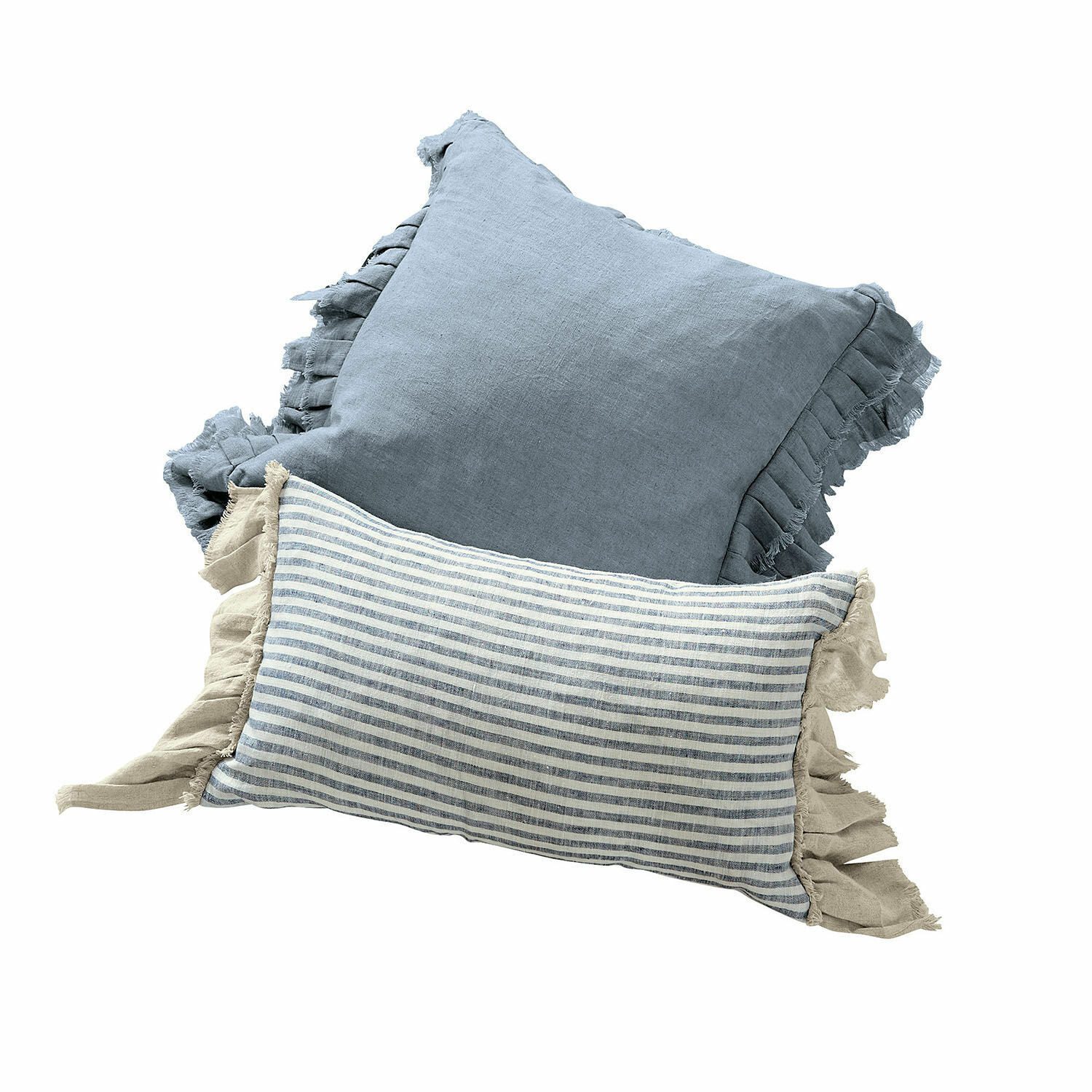 Mirabeau Kissenhülle Kissenhülle 2er Set Alexane blau/weiß