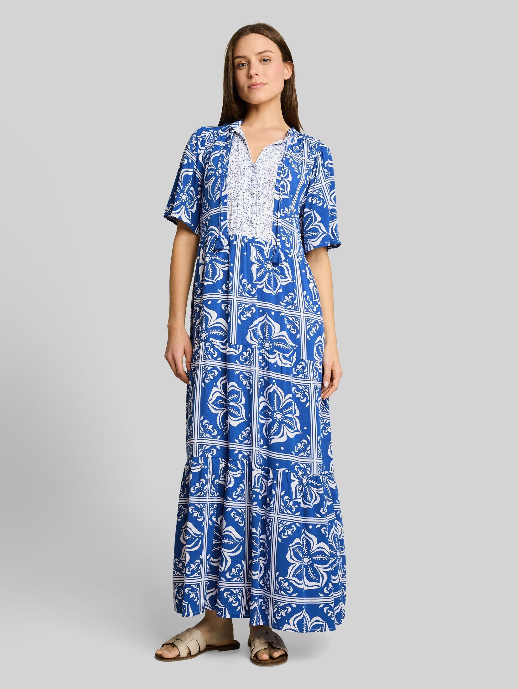 TOM TAILOR Maxikleid Kleider & Jumpsuits Loose Fit Maxi-Kleid mit Muster