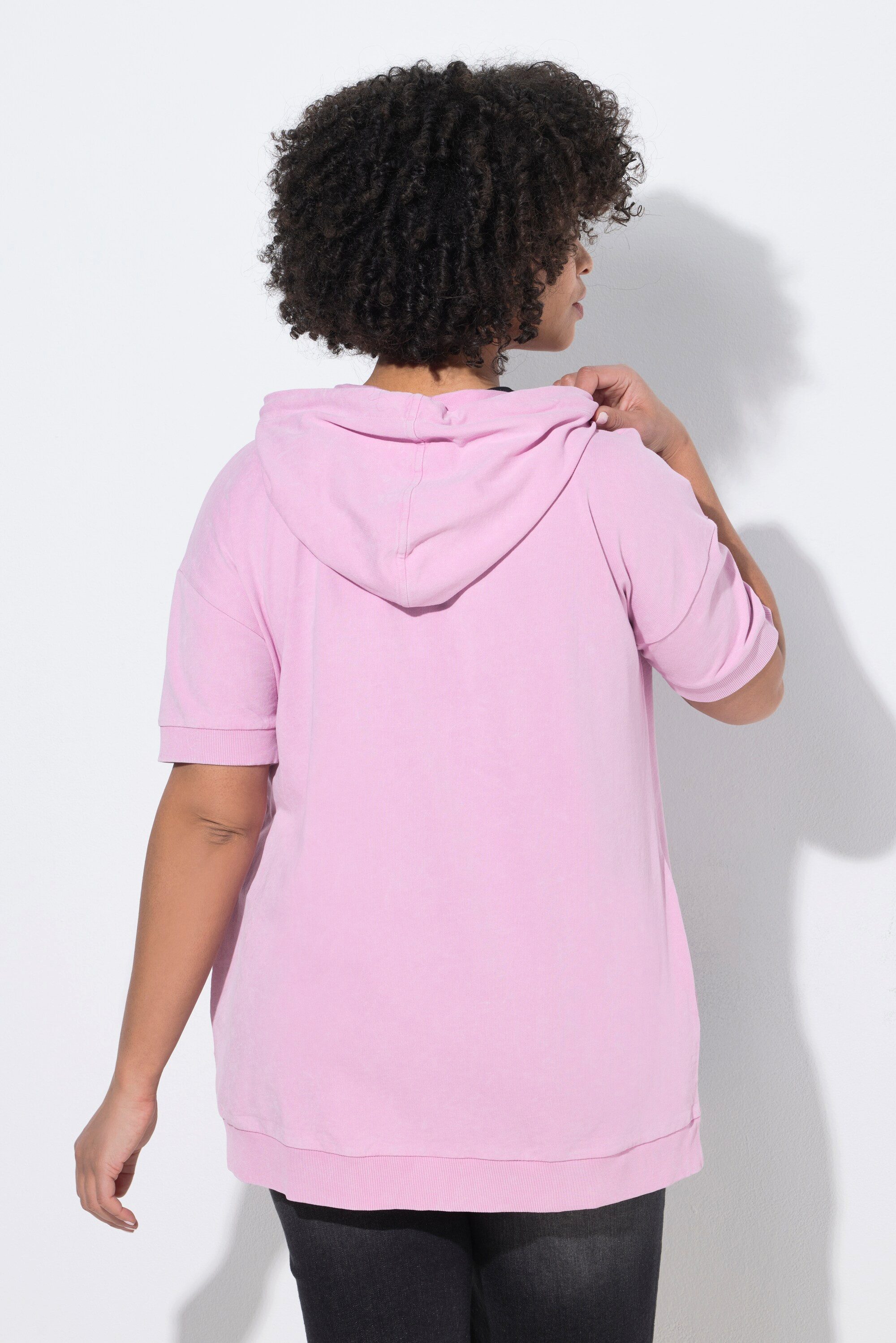 Angel of Style Sweatjacke Sweatjacke Loose Fit COOL GIRL Frottee-Schriftzug