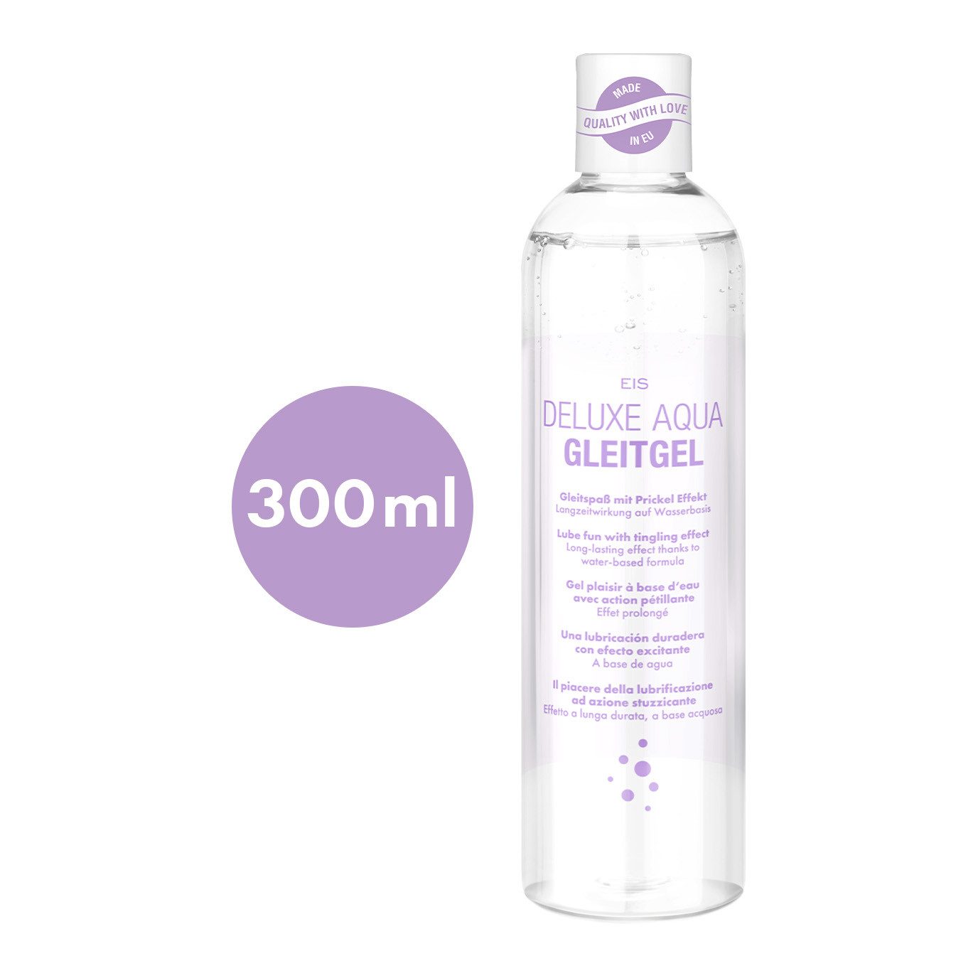 EIS Stimulationsgel EIS Deluxe Aqua Gleitgel, 300ml, wasserbasiert, Prickel-Effekt, 0-tlg.