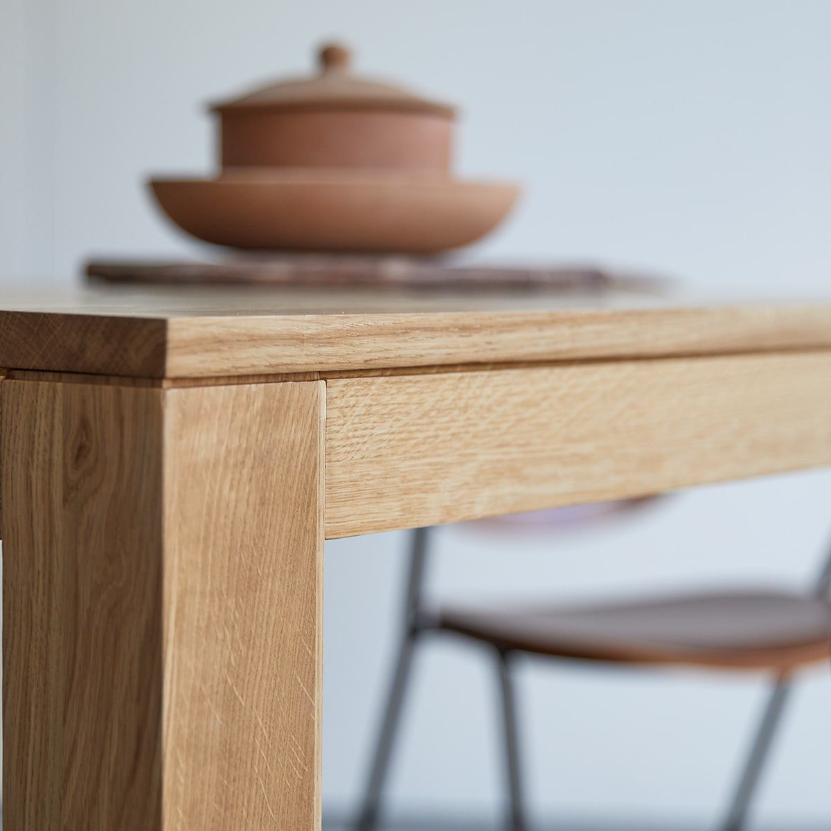 Esstisch Tisch Eden aus massivem Eichenholz 90x90
