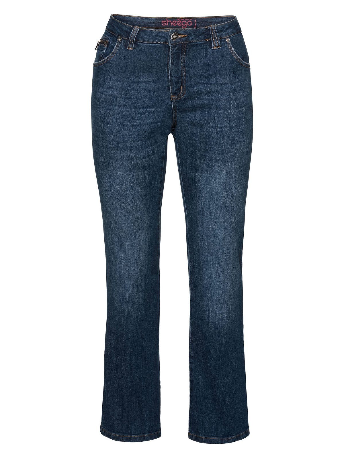 Sheego Bootcut-Jeans Große Größen in 5-Pocket-Form, mit Used-Effekten