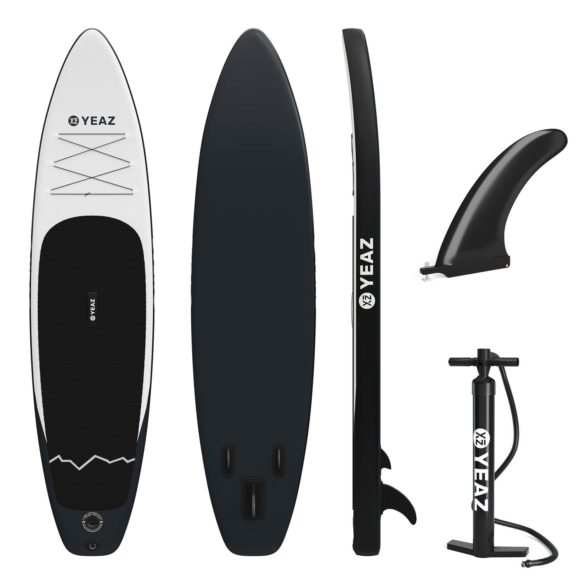 YEAZ Inflatable SUP-Board NALANI - EXOTRACE - SUP Board, Inflatable SUP Board, (Set), inkl. Zubehör wie Finne und Handpumpe