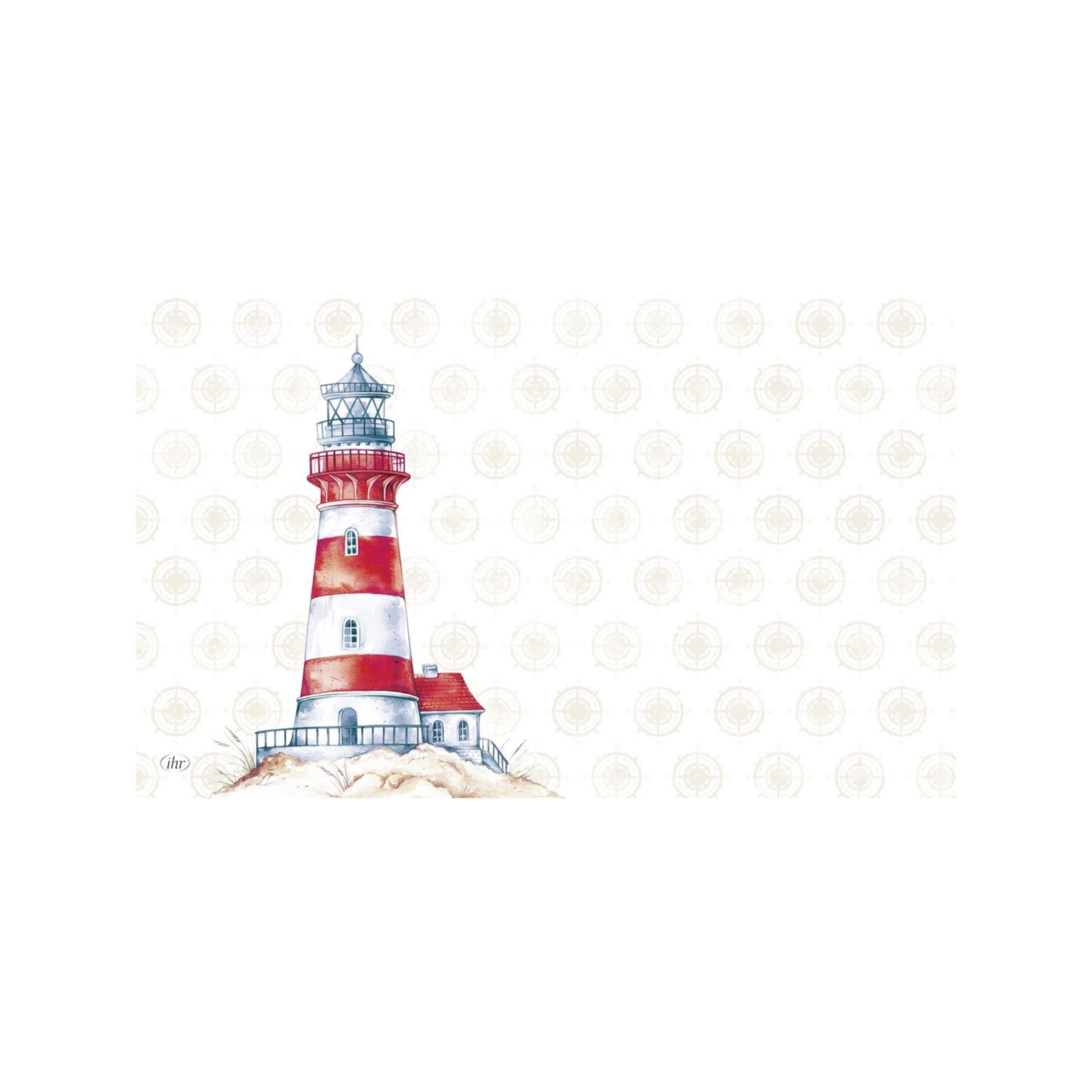 IHR Schneidebrett Frühstücksbrettchen aus Melamin "Leuchtturm/Lighthouse" von ihr