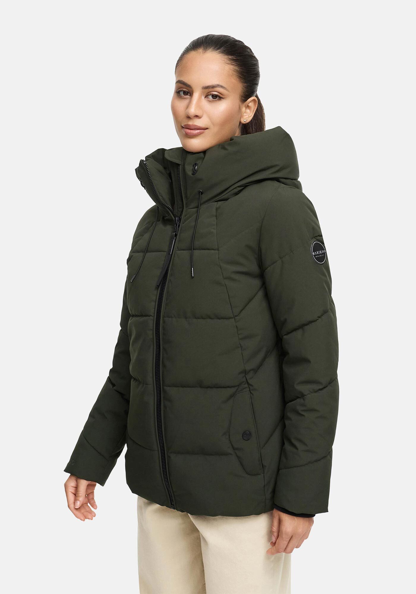 Marikoo Winterjacke Kuscheltatze mit wärmendem Innenfutter und extra hohem Kragen