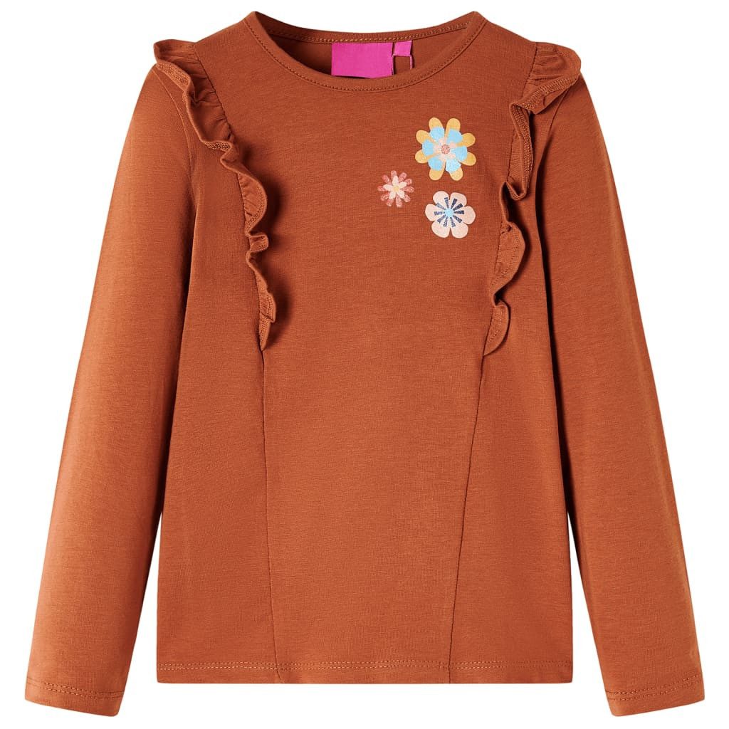 Langarmshirt Kinder-Langarmshirt Cognac 128