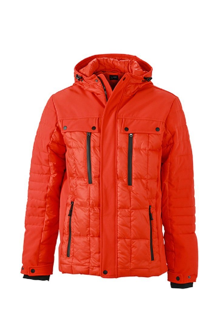 James & Nicholson Winterjacke Herren Winter Sport Jacke James & Nicholson JN 1102 abnehmbarer Schneefang