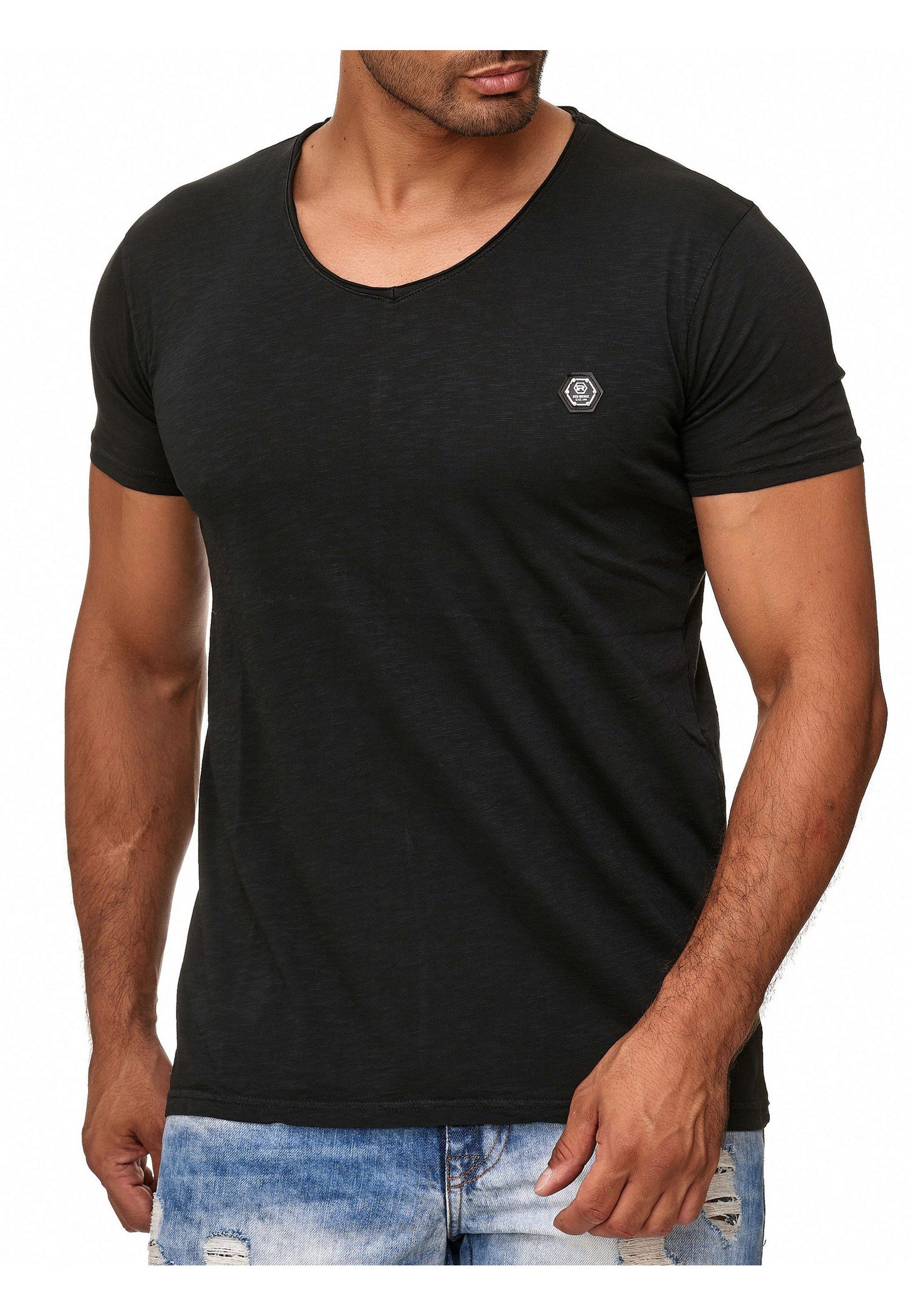 RedBridge T-Shirt Houston in lässigem Design schwarz