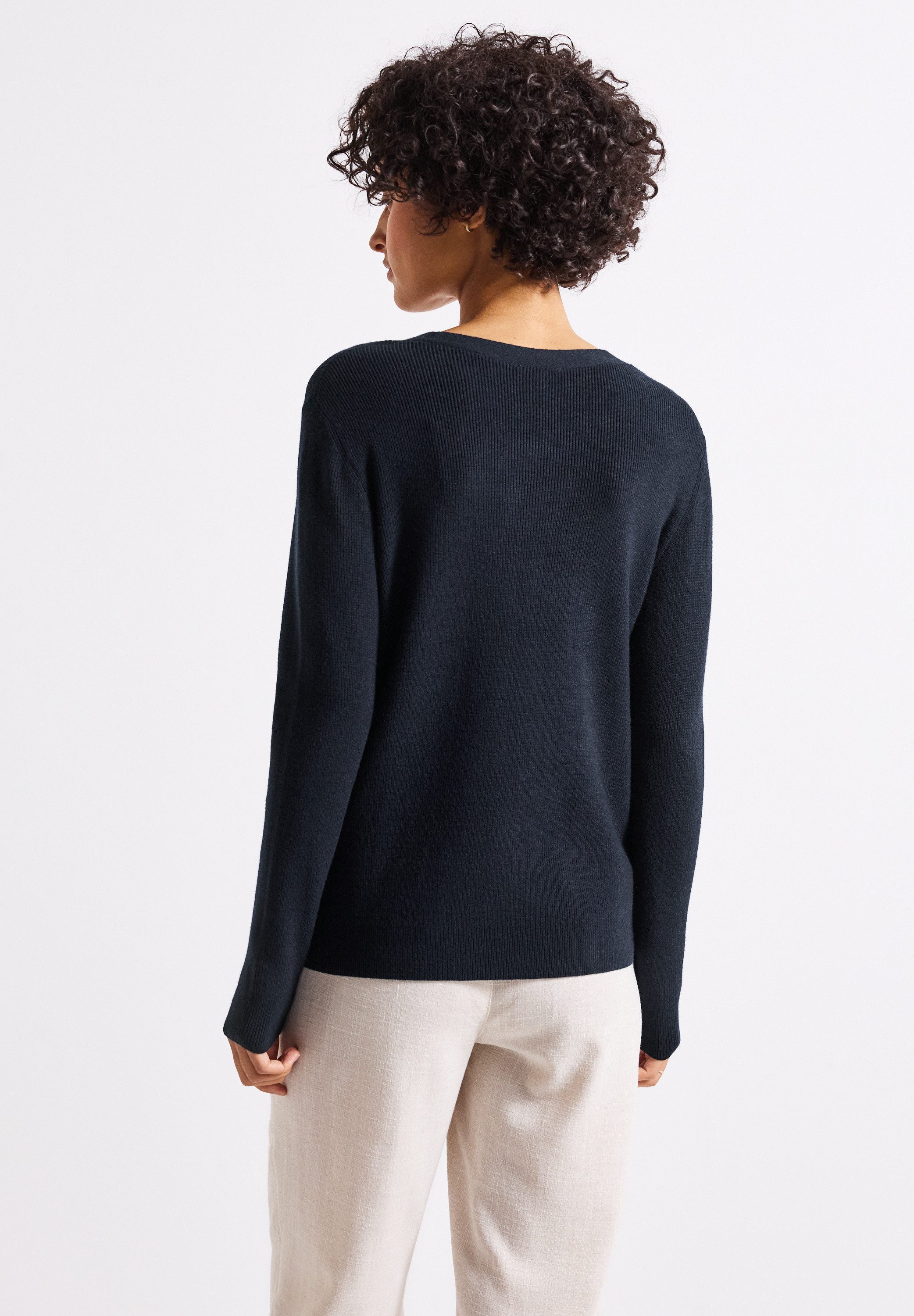 STREET ONE Strickpullover aus softem Materialmix günstig online kaufen