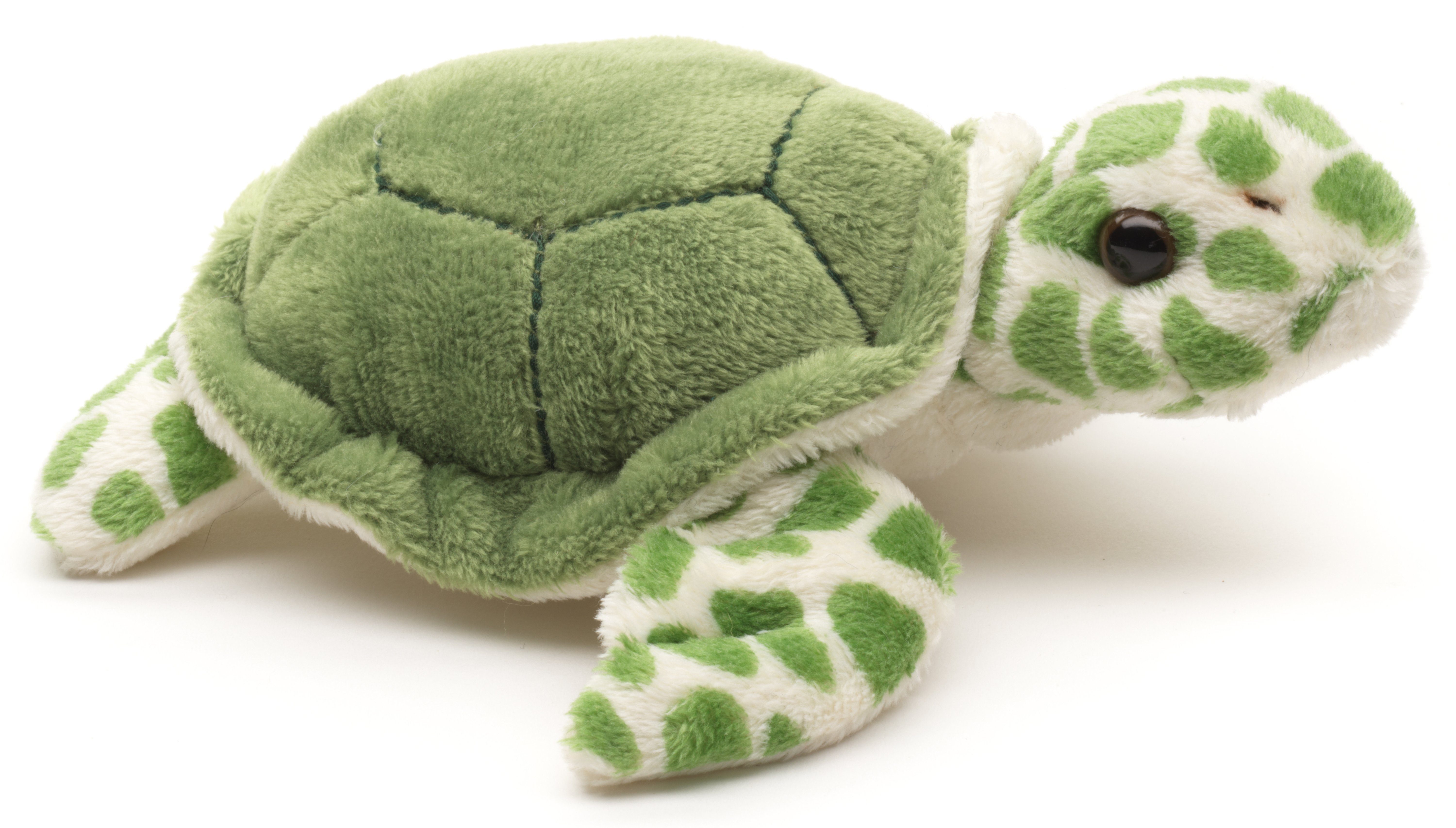 Uni-Toys Kuscheltier Meeresschildkröte Plushie - 16 cm (Länge) - Schildkröte - Plüschtier, zu 100 % recyceltes Füllmaterial