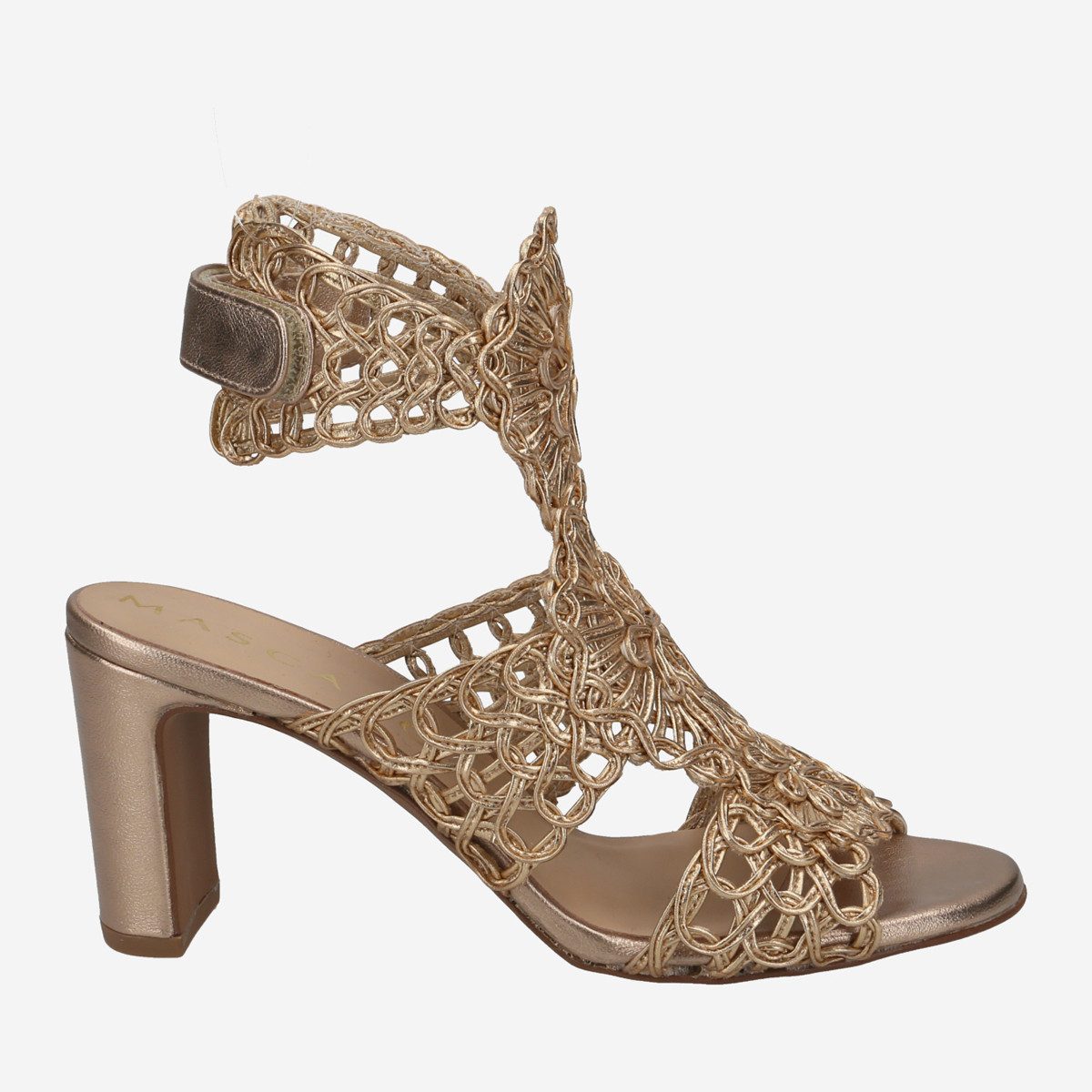 Pretty Ballerinas Pretty Ballerinas 47.325 AMI NUDE, Sandaletten in Gold für Damen Sandalette