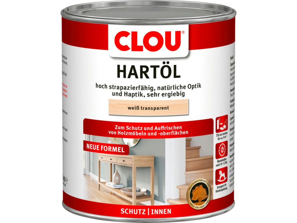 PROFI Holzöl Hartöl weiß transparent