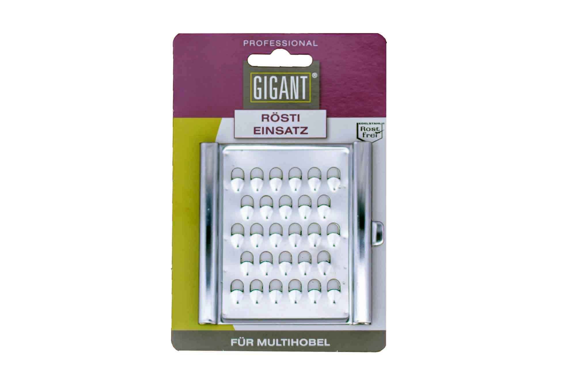 Muxel Gemüsehobel Rösti Einsatz für 4-fach Gigant Gemüsehobel, Mandoline, Gurkenhobel, Kunststoff, (Hobel mit Restehalter, 2-St)