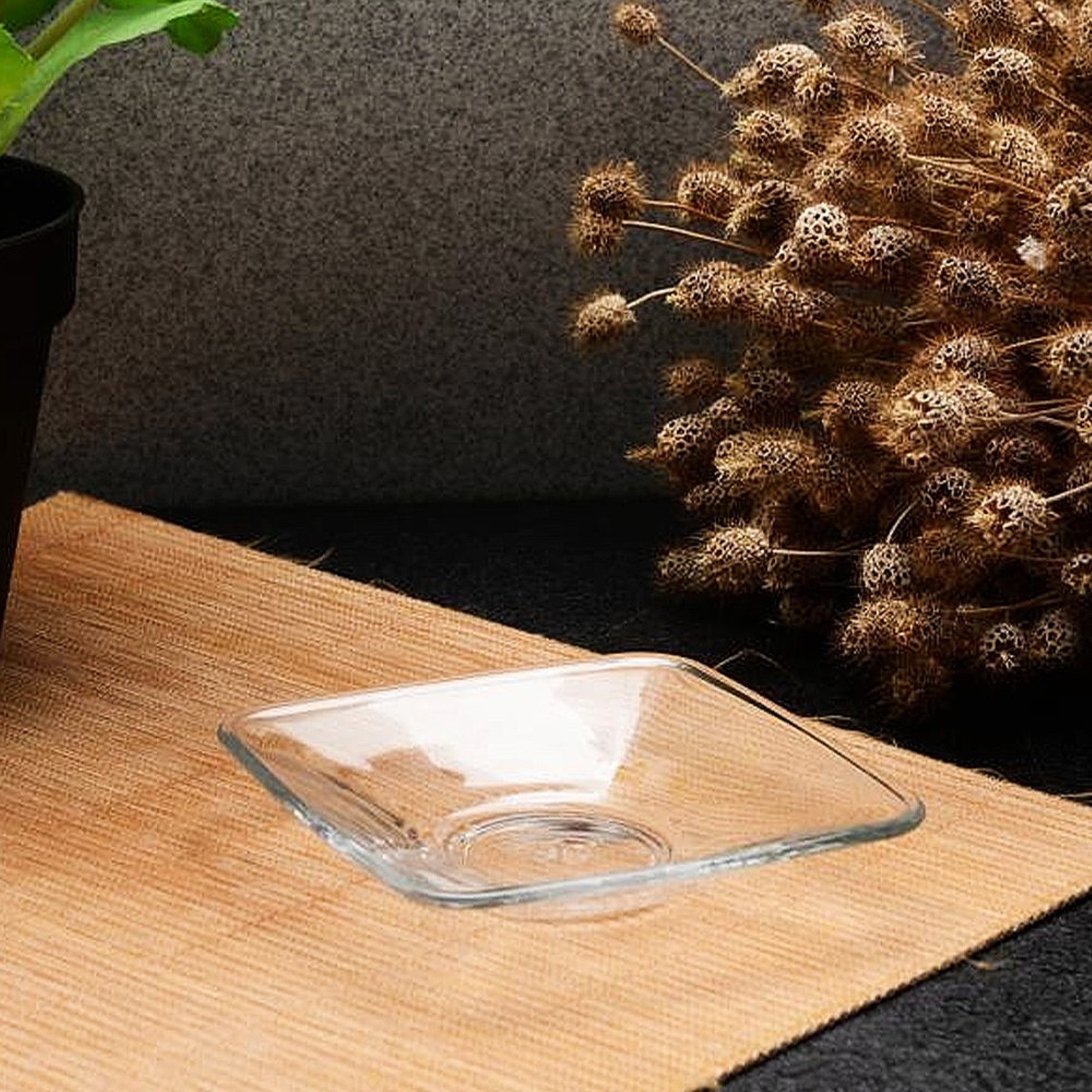 Pasabahce Untertasse 6-Teilig Square Teeglas UnterSetzer Çay Tabagi Untersetzer, (6 St)