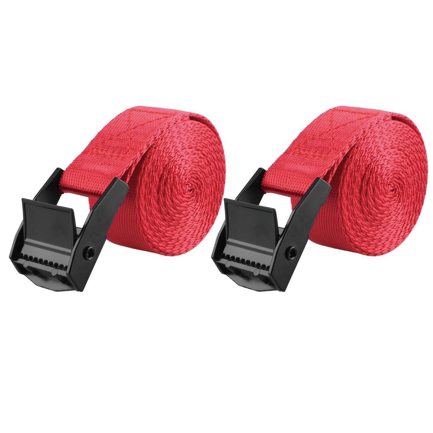 LuxusKollektion Spanngurt Spanngurt 200kg 3m Rot 2 Stk (2-St)