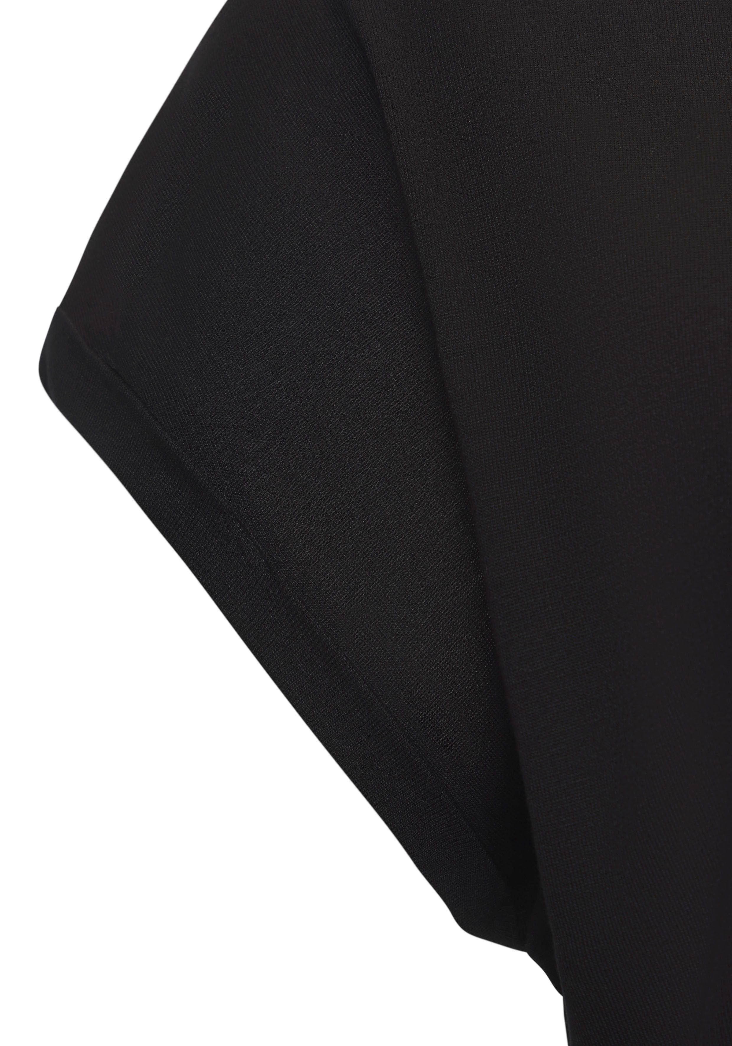 LASCANA Kurzarmshirt mit schimmerndem Blumenprint aus elastischer Viskose-Qualität