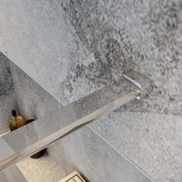 duschspa Duschwand 8mm Nano Glas Duschtrennwand Duschwand Glaswand Walk in Dusche, Einscheibensicherheitsglas, Sicherheitsglas, (Set), Glas, Nano Glas