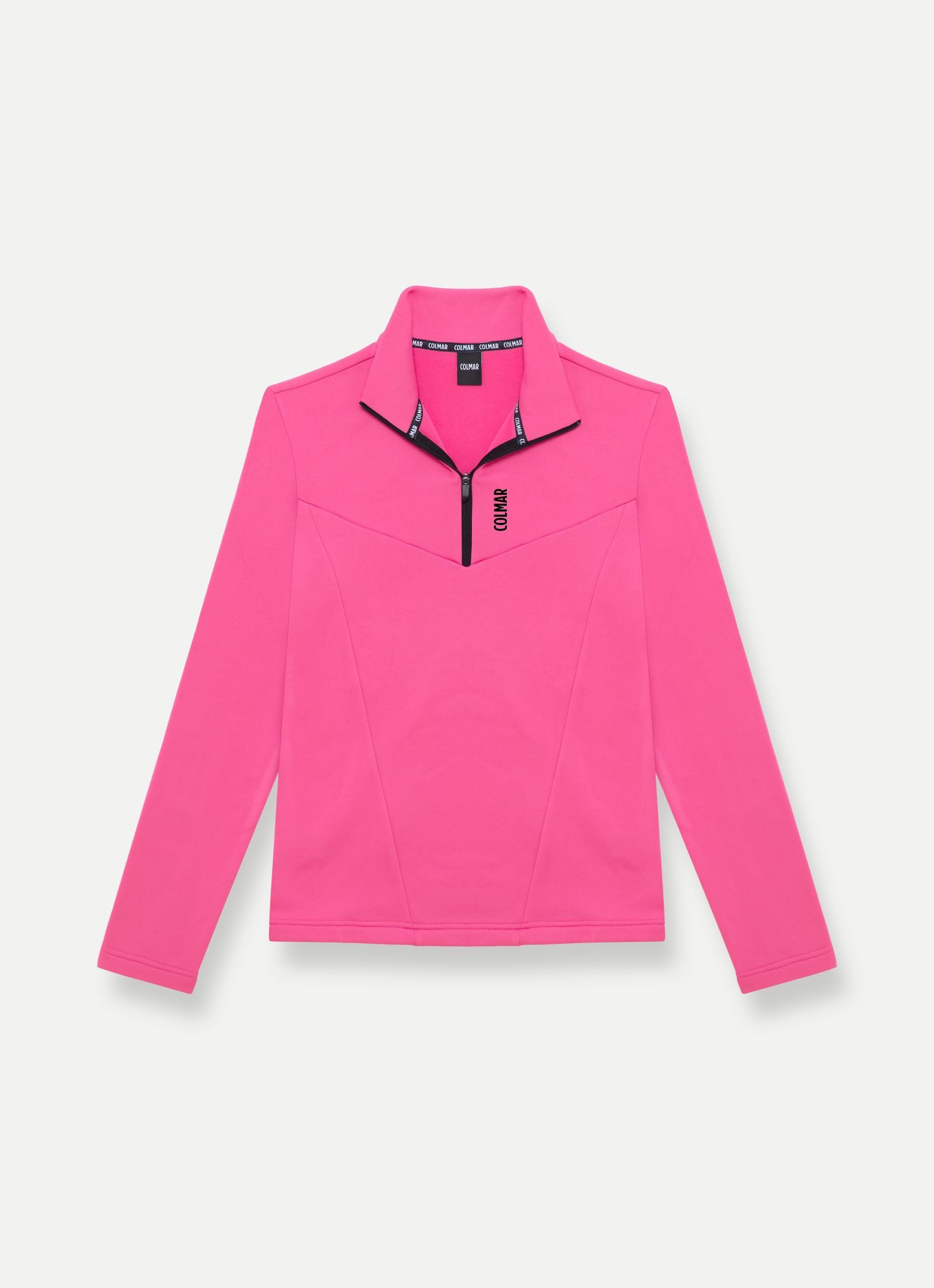 Colmar Strickfleece-Pullover Damen Ski-Fleeceshirt mit Stretch und halblangem Reißverschluss