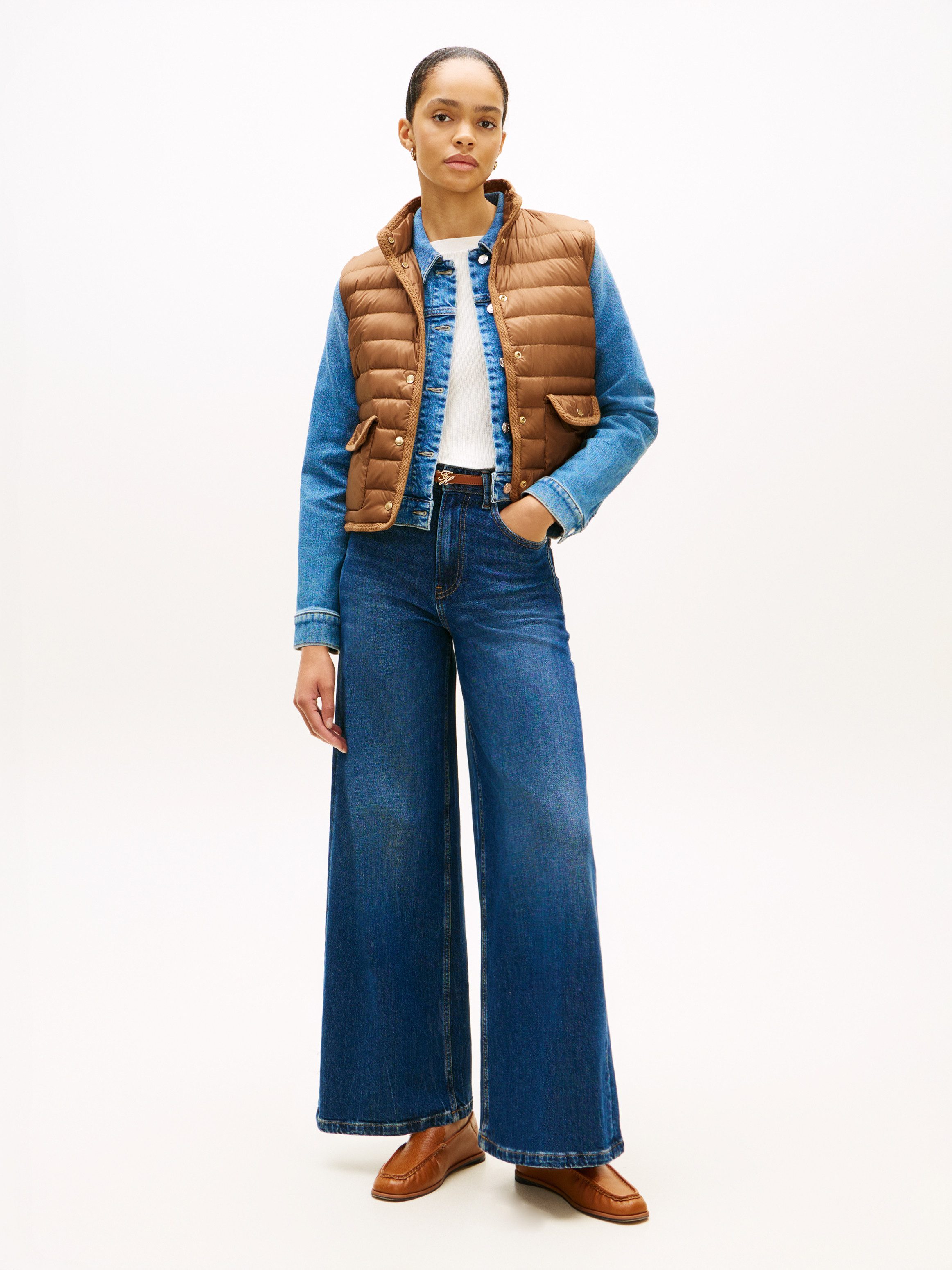 Tommy Hilfiger Steppweste FEMININE LW DOWN VEST mit aufgesetzten Taschen