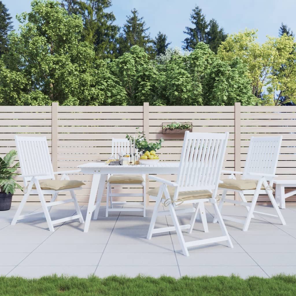 vidaXL Sitzauflage Palettenkissen 4 Stk. Beige günstig online kaufen