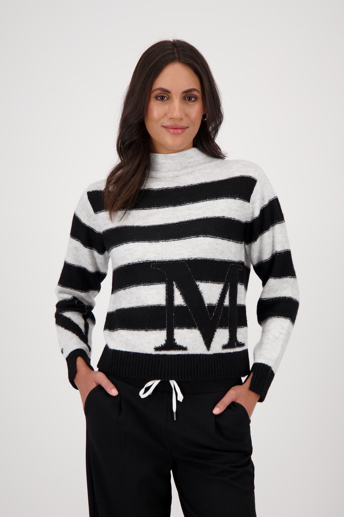 Monari Strickpullover Pullover Ringel Regular fit günstig online kaufen