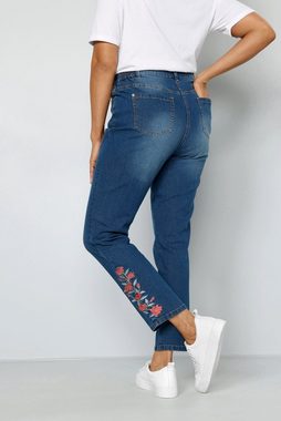 MIAMODA Regular-fit-Jeans Jeans Stickerei 5-Pocket