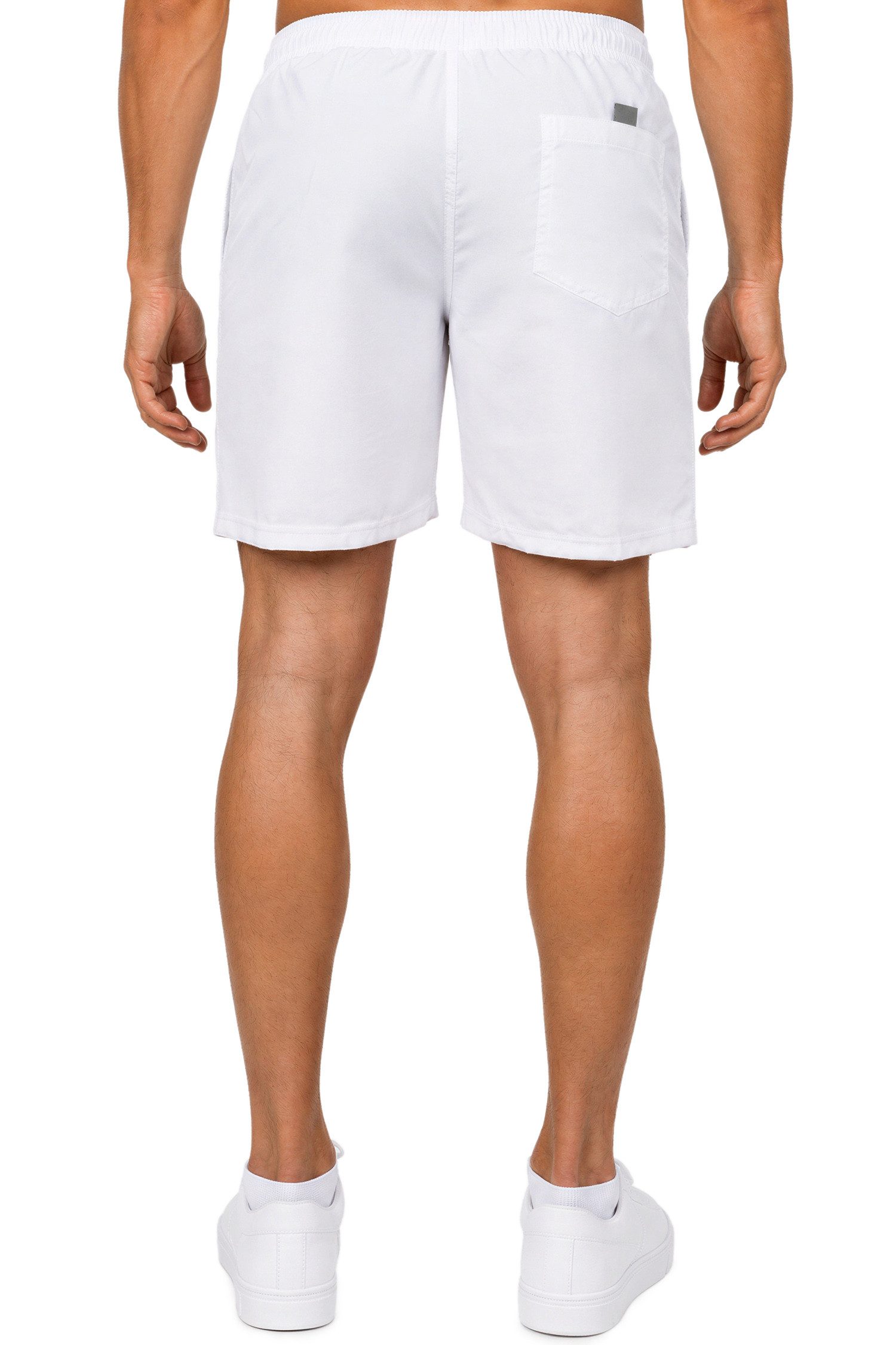 Reichstadt Badeshorts Herren Regular Fit Badehose Mid Waist 25RS073 Brandname-Stitching als dezentes Design-Highlight