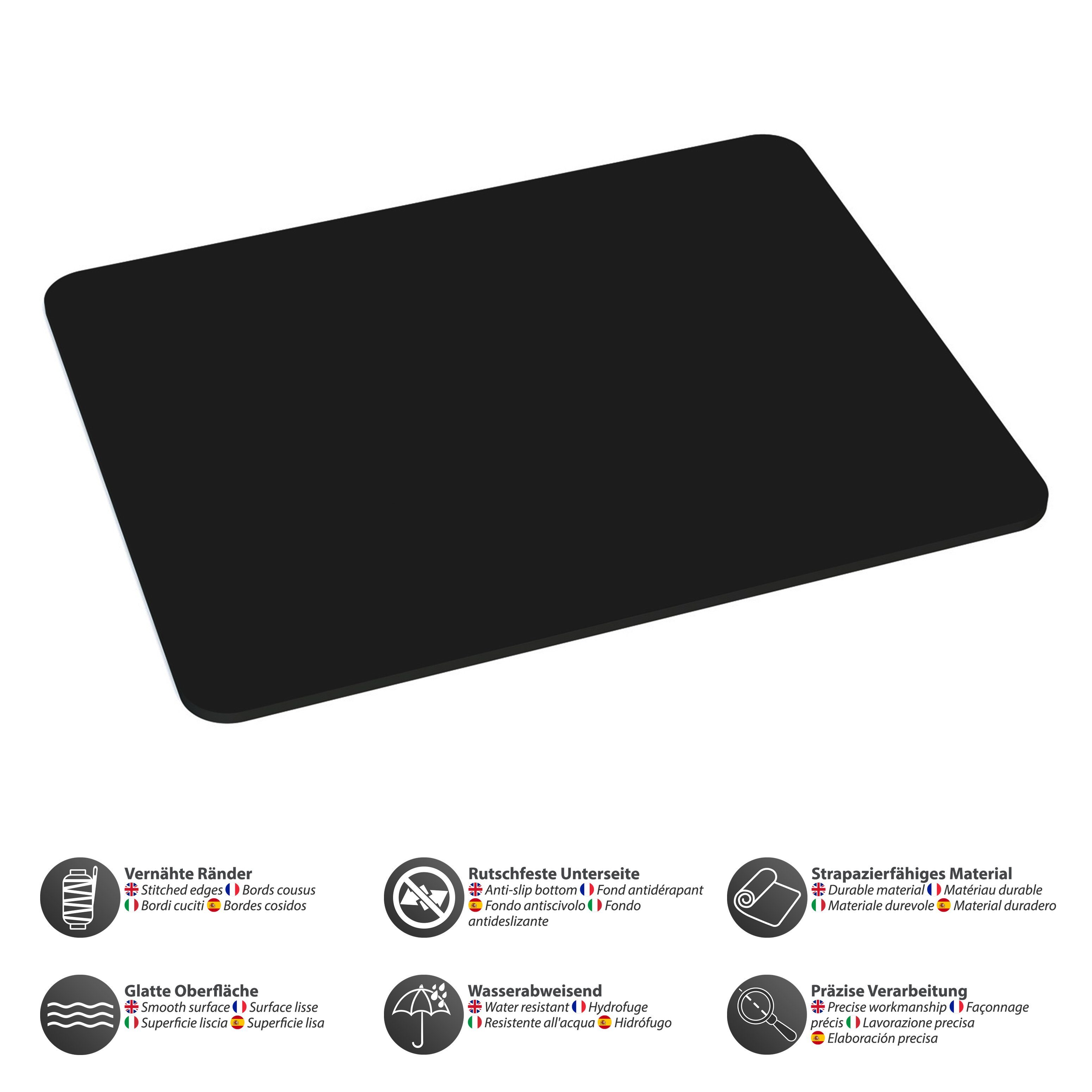 PEDEA Gaming Mauspad 22 cm x 18 cm mit Motiv (Größe L), mit vernähten Rändern und Rutschfester Unterseite – Bild 3 von 4