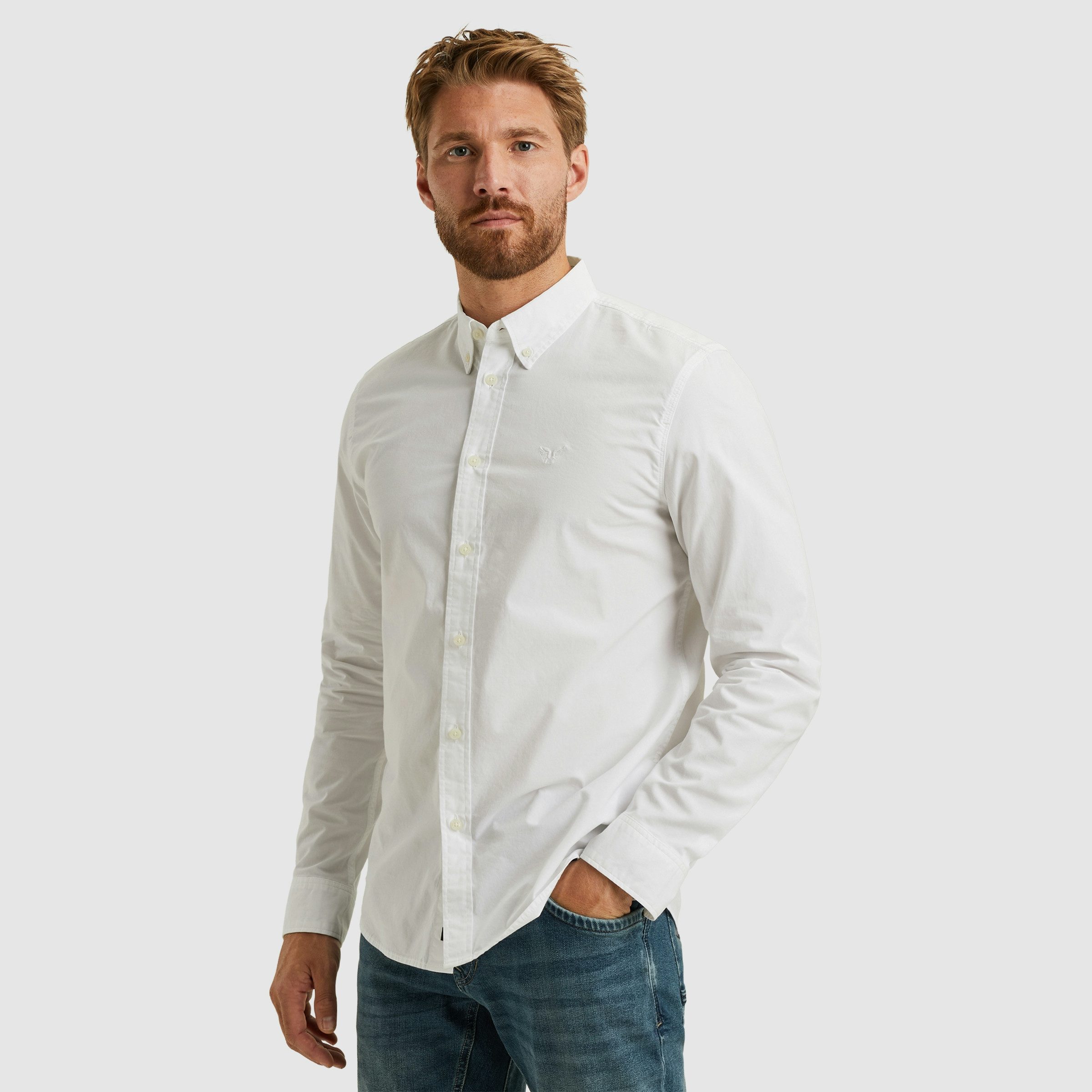PME LEGEND Langarmhemd mit Manschetten günstig online kaufen