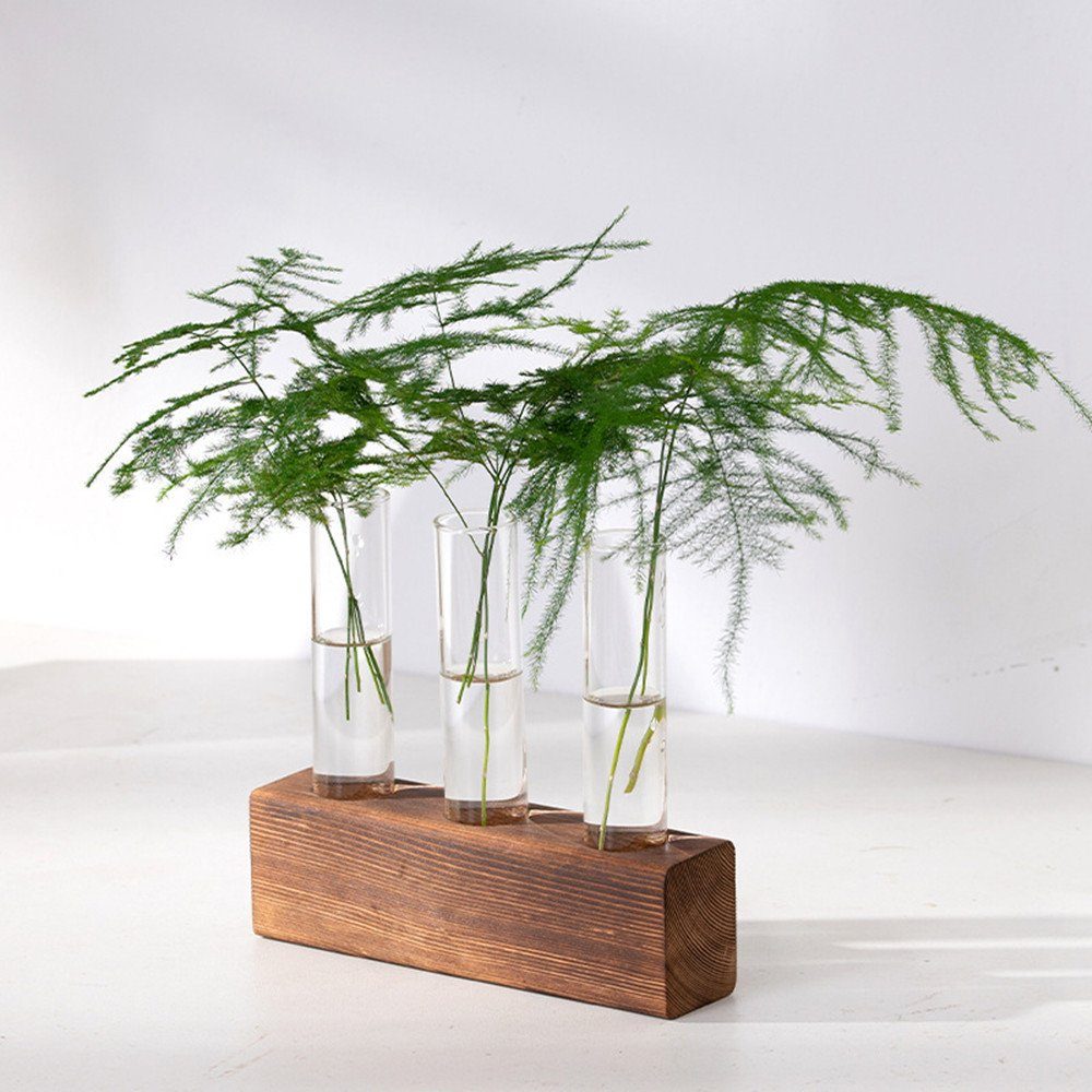 Dekovase Kleine Vasen,Glas Reagenzgläser Für Blumen Tischdeko,Garten