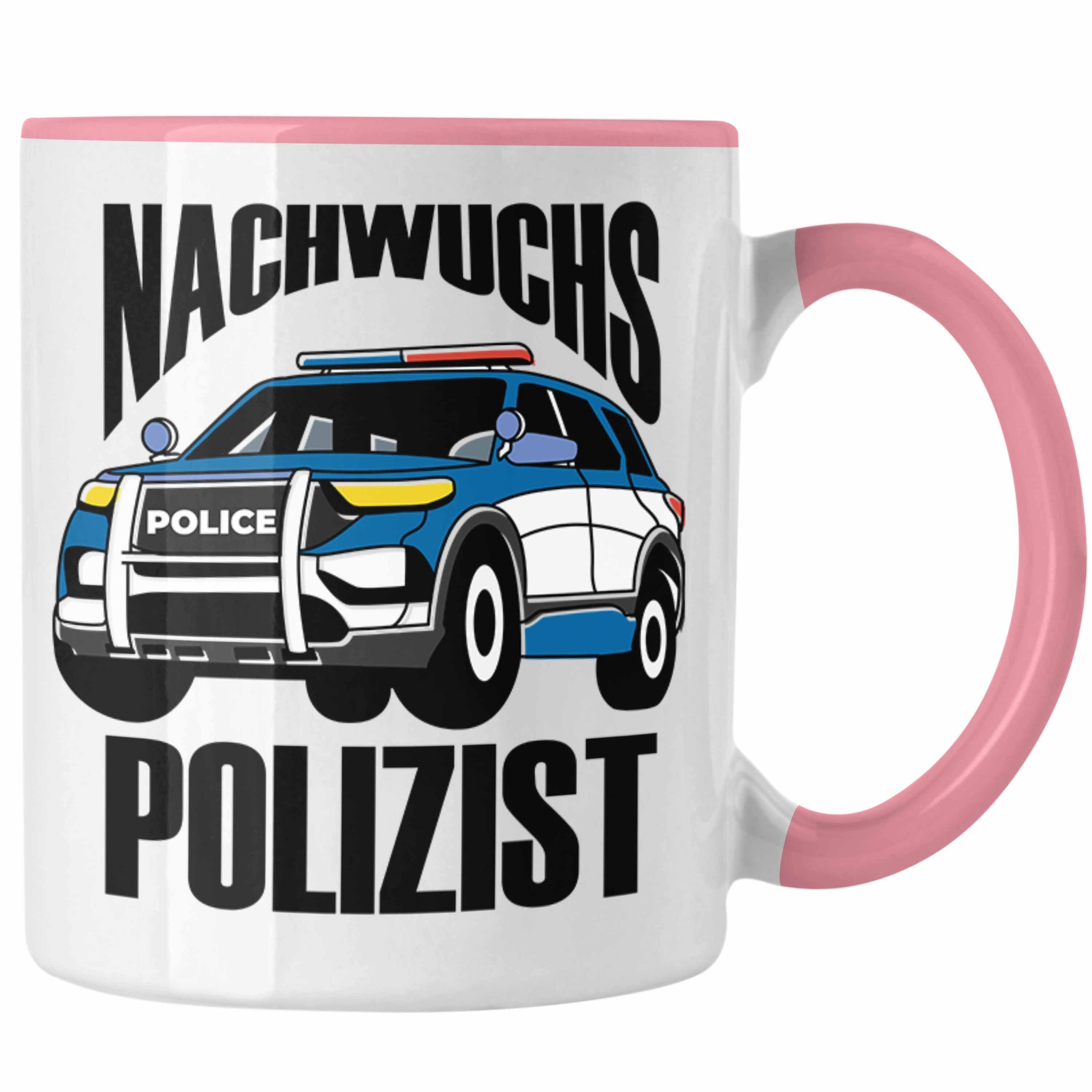- Sch Jungs Tasse Rosa für Geschenk "Nachwuchs Trendation Polizist" Tasse kleine Einschulung