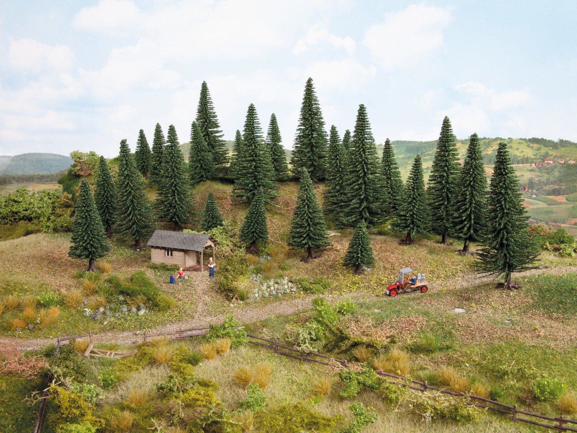 NOCH Dekobaum Stecktannen, naturgetreue Nadelbäume, H0, günstig online kaufen