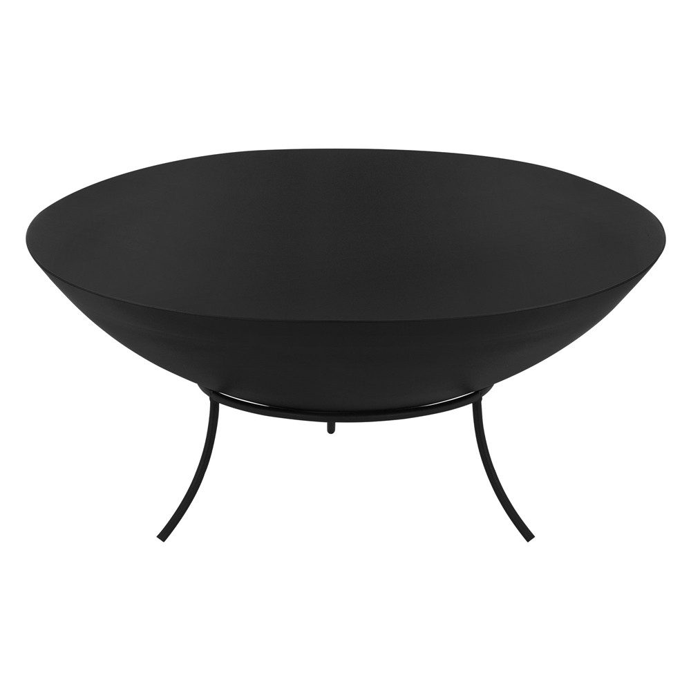 ECD Germany Feuerschale Feuerstelle aus Stahl mit Dreibein-Gestell für Grillabend, BBQ Camping Outdoor Feuertonne Lagerfeuer Gartenfeuer für Garten