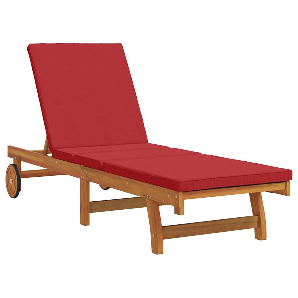 vidaXL Gartenliege Sonnenliege Braun 199 x 63 x 85 cm Massivholz, 1 St.
