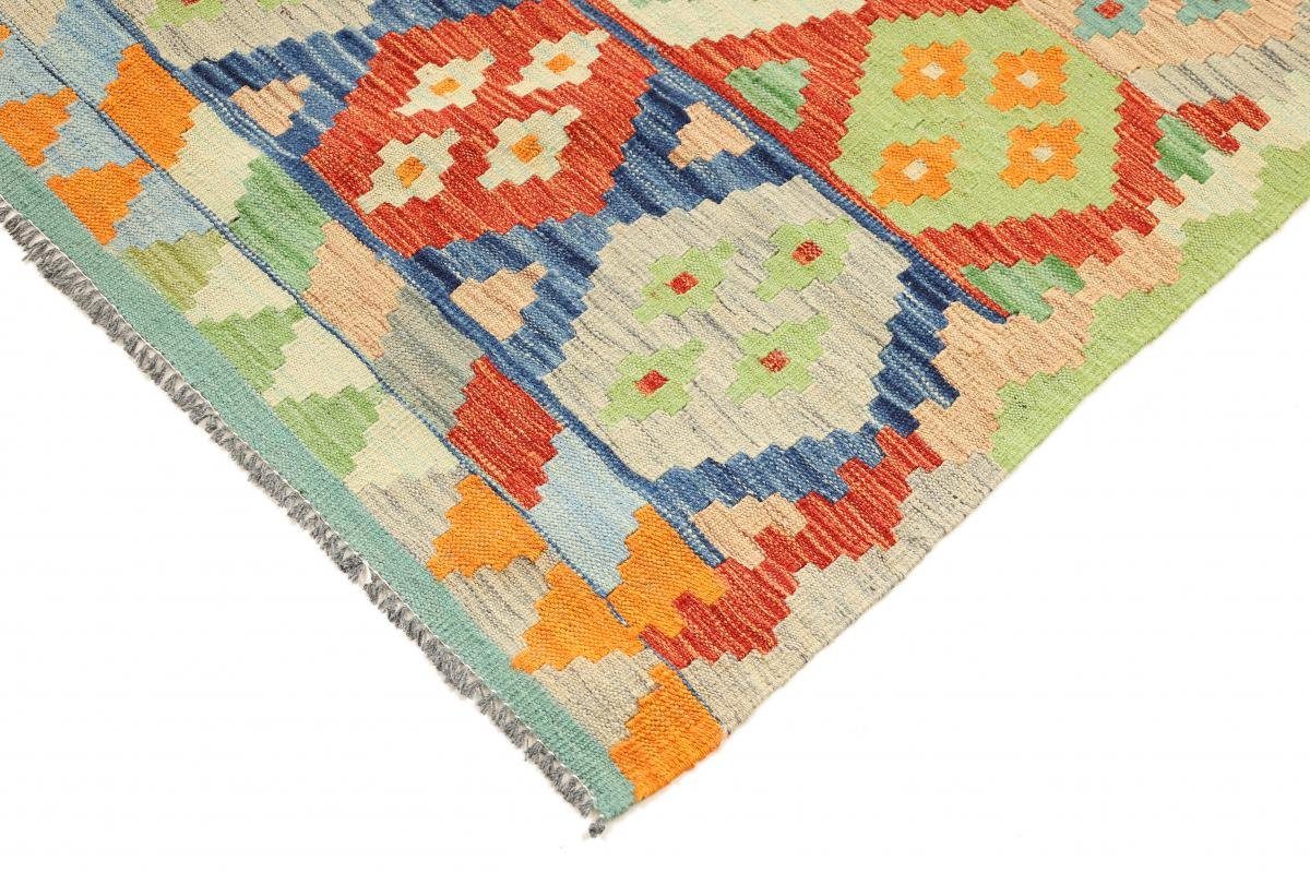 Orientteppich, Orientteppich rechteckig, Kelim 3 Nain Trading, Handgewebter Afghan Höhe: 158x195 mm