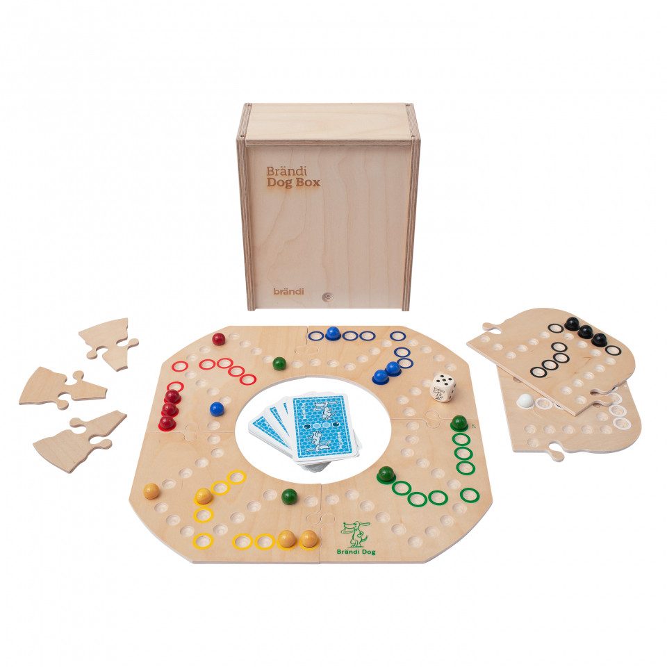 Brändi Stiftung Spiel, Brändi Dog - 3in1 - in Holzbox - Sonderedition Sommer 2024