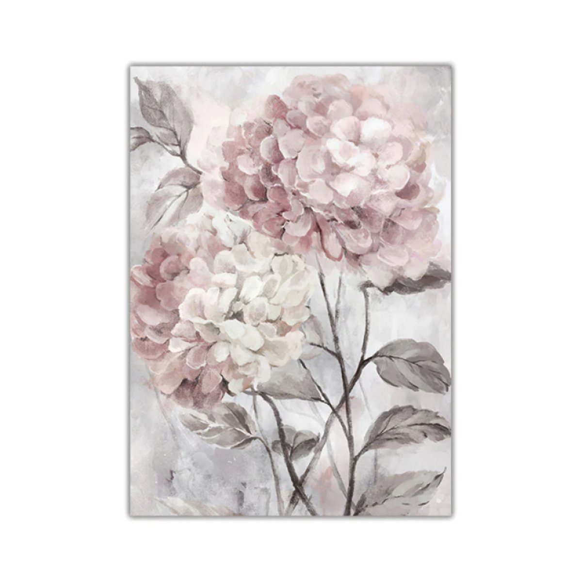 TPFLiving Kunstdruck (OHNE RAHMEN) Плакат - Leinwand - Wandbild, Rosa Blumen - 3 Motive in 17 Größen zur Auswahl - (Auch in DIN A4, DIN A3 und DIN A2 - Günstiges 3-er Set), Farben: Rosa, Weiß - Größe: 13x18cm