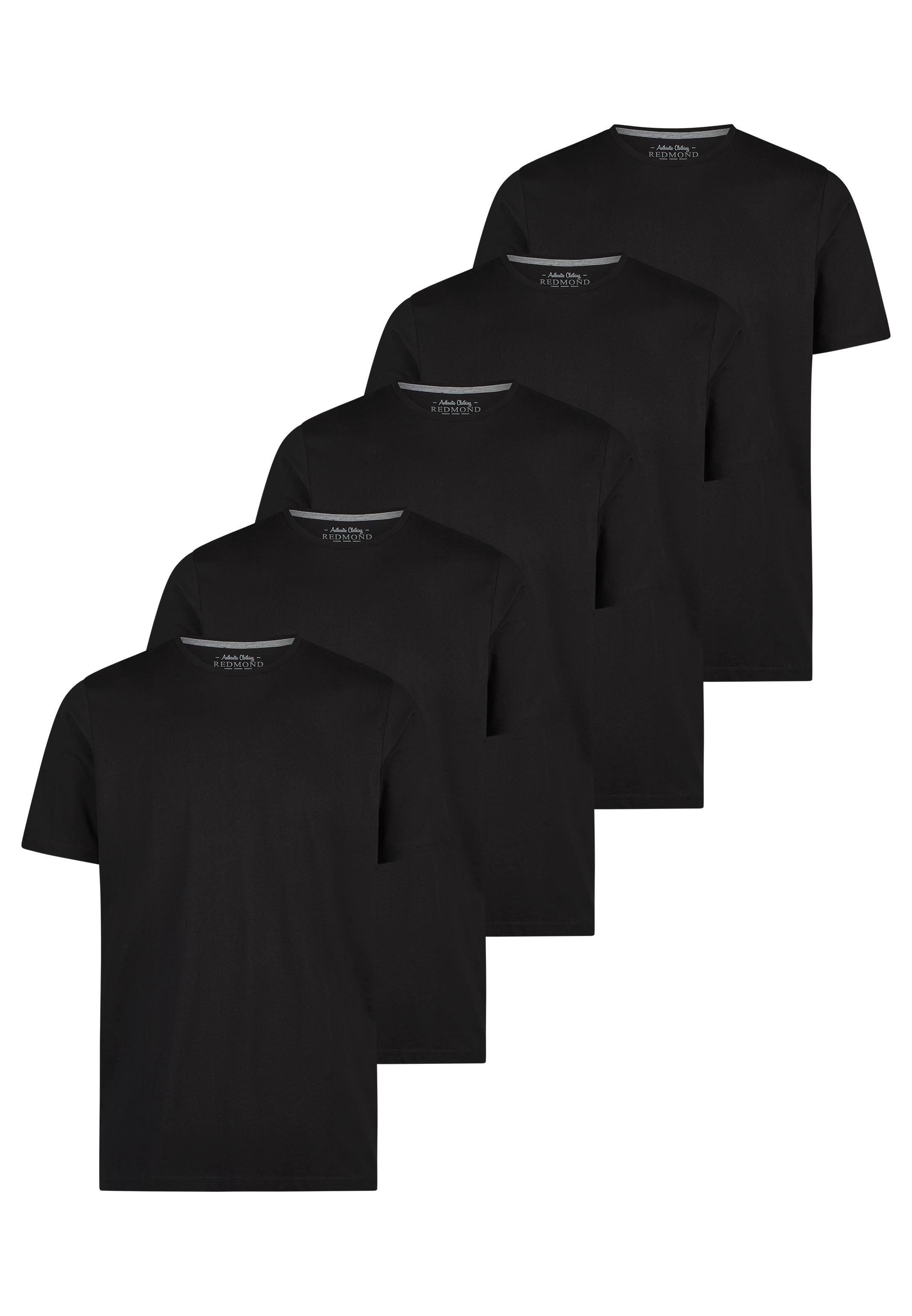 Redmond T-Shirt 5er Pack Basic (Spar-Set, 5-tlg) T-Shirt - Baumwolle - Atmungsaktiv. Reduzierter Preis € 66,95. Unverbindliche Preisempfehlung € 74,95